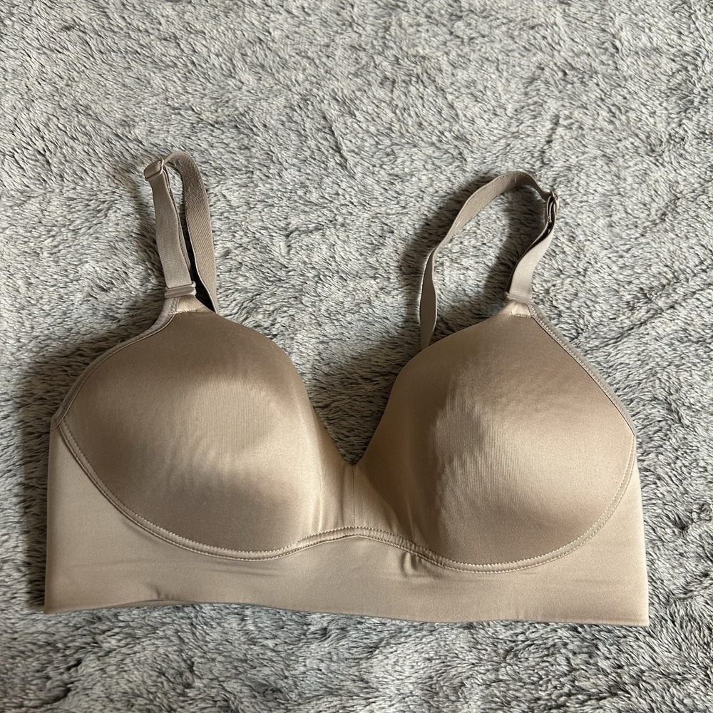 Warner's RM1011T Simply Perfect‎ Tan Wireless T Shirt Bra Size 38C